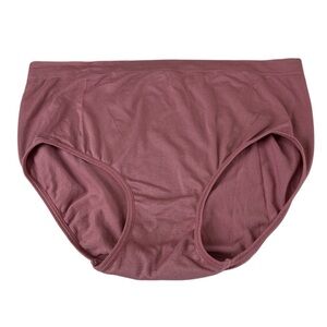 NWOT Attributes Underwear Women's High-Waist seamless Briefs mauve  L